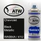 Preview: Chevrolet, Black Metallic, WA984A / 41U: 400ml Sprühdose, von ATW Autoteile West.